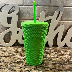 Starbucks lime green cup
